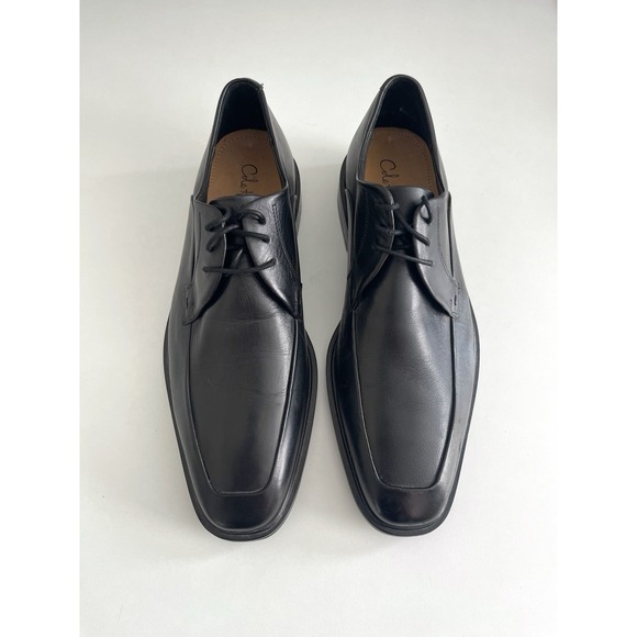 Men's Cole Haan x NikeAir Black Leather Apron Toe Dress Derby Oxfords Size 9M